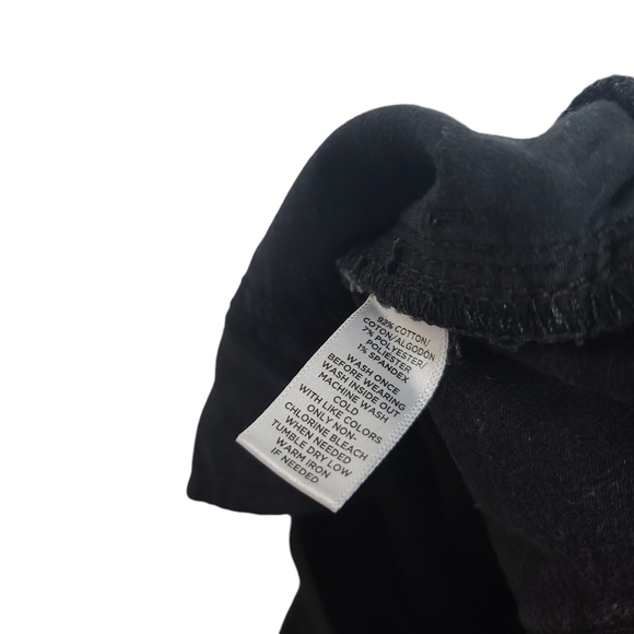 LOFT Black Dark Wash Maternity Jeans 4 - Picture 7 of 7